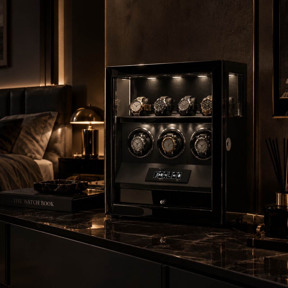 Phantom Black™ Triple Watch Winder